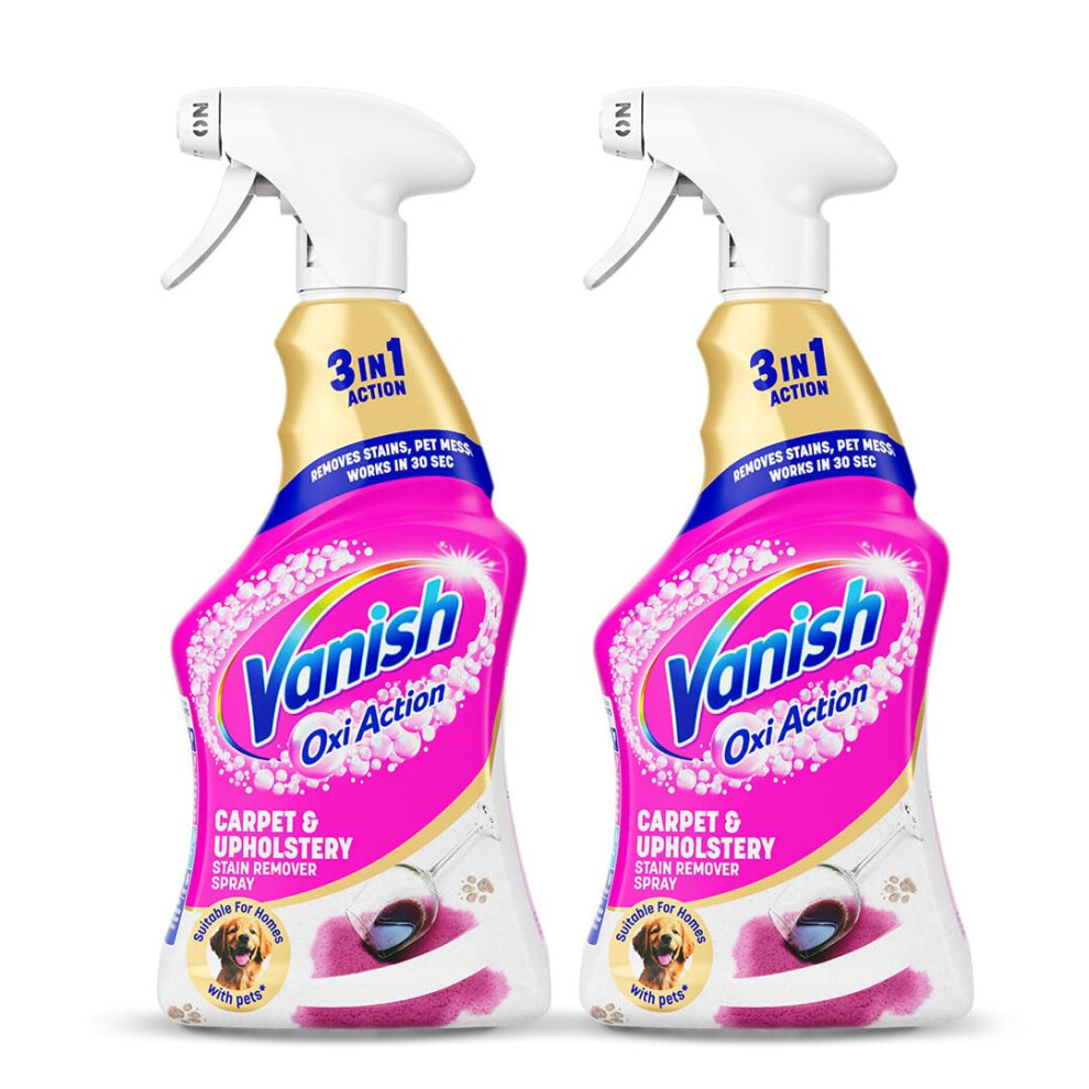 Vanish Professional Oxi Action Carpet Upholstery Stain Remover Spray 1L Pa