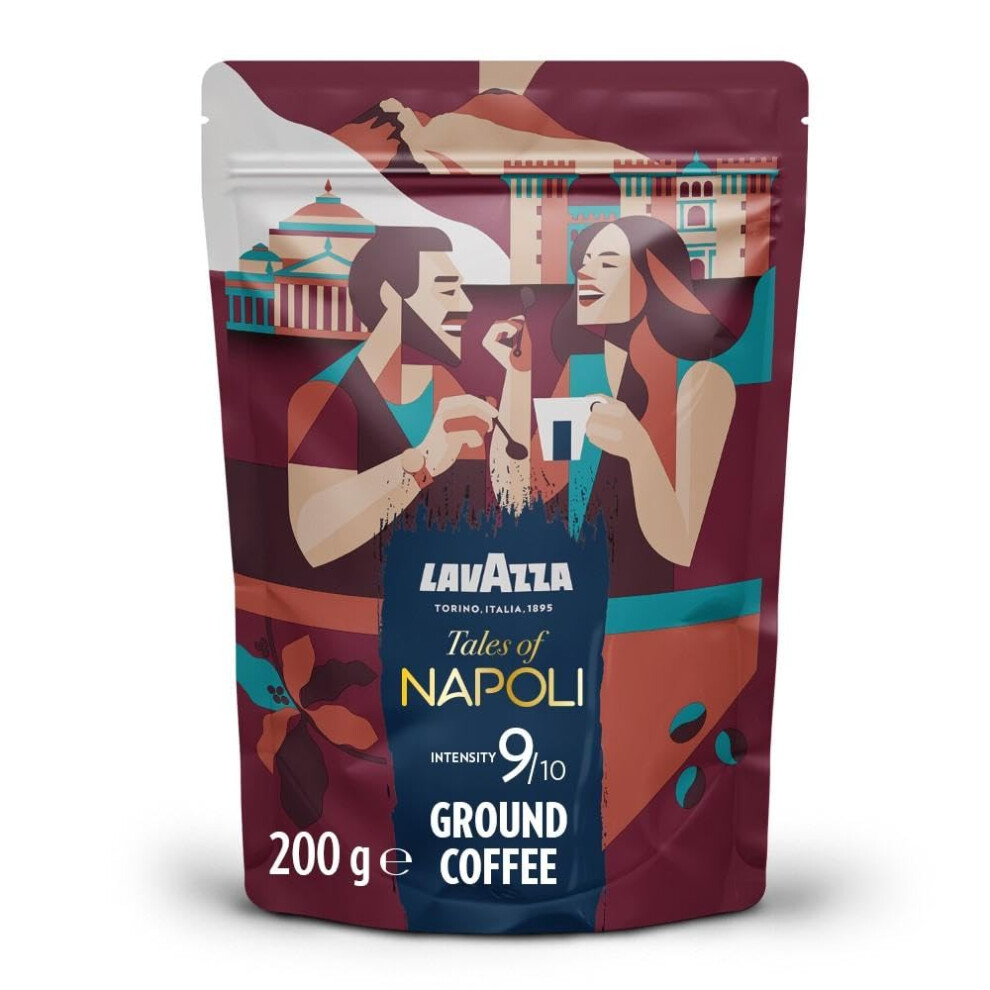 Lavazza Tales Of Napoli Coffee Ground Ideal For Moka Pots With Aromatic Not