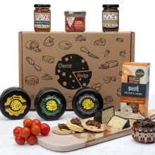 Luxury Cheese Pate Hamper Gift Set 7 Gourmet Items Including Handmade Che