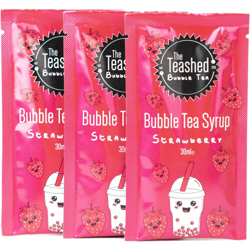 Fruit Bubble Tea Kit Gift Box  6 Servings  Set Includes Mango and Strawberr 2