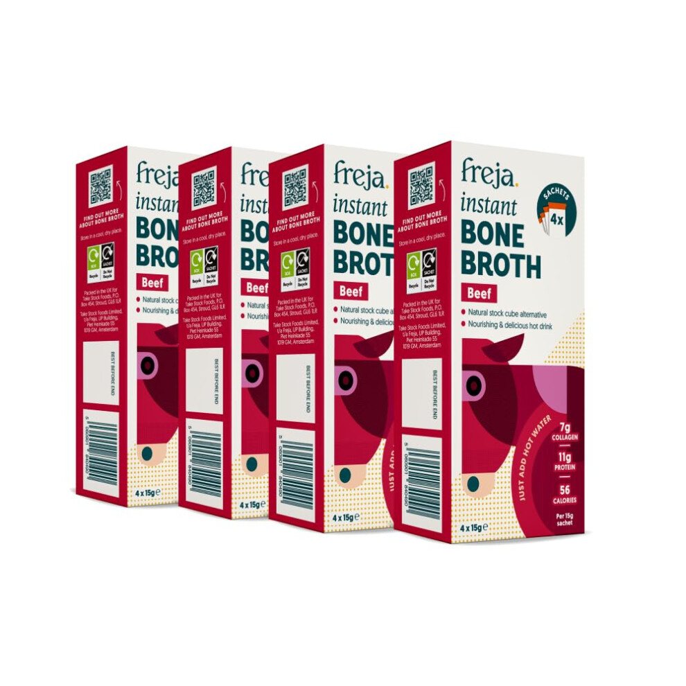 Freja Instant Beef Bone Broth Beef 100 Natural Rich In Collagen Protein