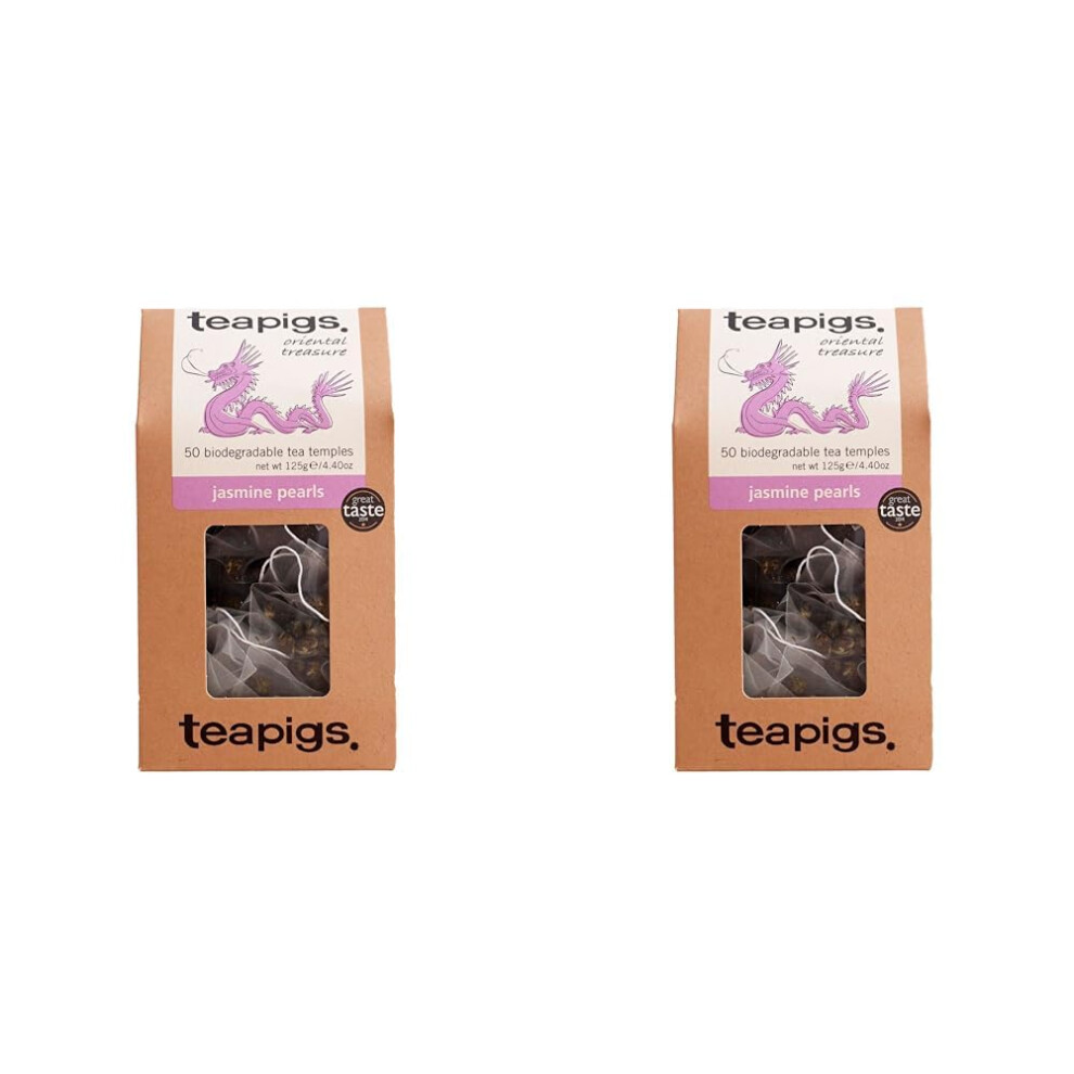 Teapigs Jasmine Pearls Tea Bags Made With Whole Leaves2 Pack Of 50 Tea Bags