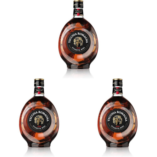 Vecchia Romagna Etichetta Nera 70cl bottle 38 ABV Pack of 3