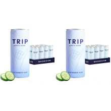 TRIP Mindful Blends  Cucumber Mint Sparkling drink with 120MG Magnesium  Li