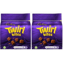 Cadbury Twirl Bites Bag Smooth Swirly Milk Chocolate Pieces 85 g Pack of 2
