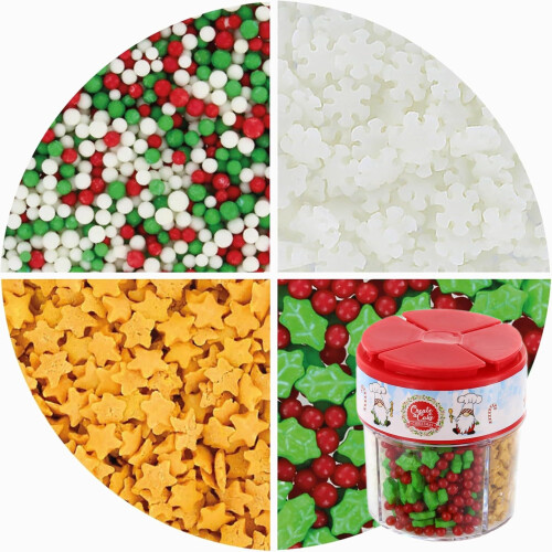 Create A Cake Christmas Sprinkle Mix  4 Different Magical Cake Decoration S