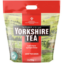 Yorkshire Tea Traditional 1040 Tea Bags 325 Kg 2 Pack