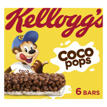 Kelloggs Coco Pops Cereal and Milk Bars Box 6 x 20g