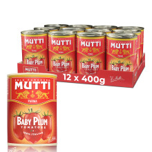Mutti Baby Roma Tomatoes 400g Pack of 12