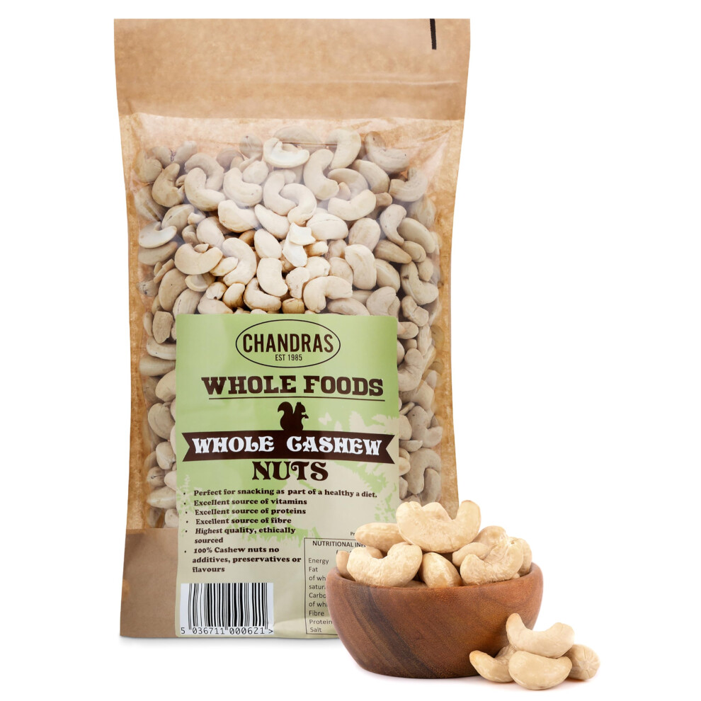 Chandra Whole Foods –Whole Cashew Nuts 1Kg