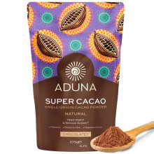 Aduna Super-Cacao Powder | 100% Natural Ghanaian Cacao for Heart Health & Energy Support | Natural Vegan Source of Magnesium, Flavanols & Iron | Supe