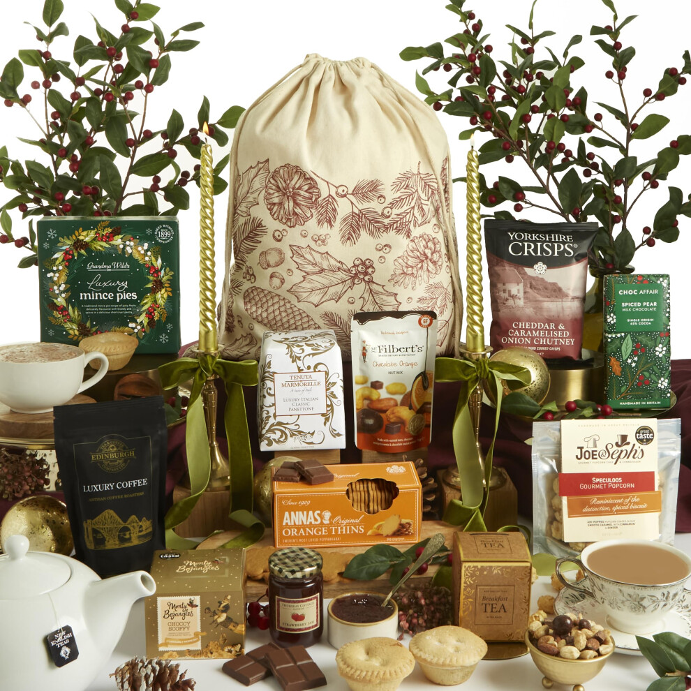 Clearwater Hampers Festive Favourites Santa Sack Christmas Hamper For Couples Friends Family
