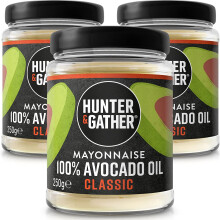 Hunter Gather Avocado Oil Mayonnaise 3 x 250g Seed Oil Free I Made with P