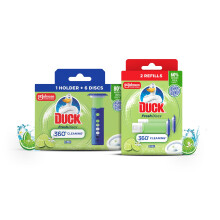 Duck Fresh Discs Toilet Cleaner Starter Kits Fights Stains That Harbour Ger