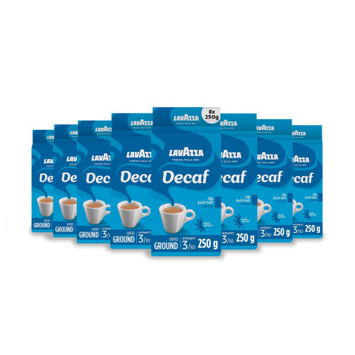 Lavazza Lavazza, Caffè Decaffeinato, Ground Coffee, 8 Packs