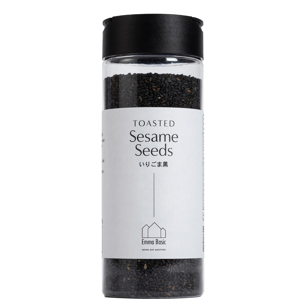 Emma Basic Roasted Sesame Seeds 150G High Fibre Source Of Protein Black