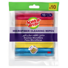 ScotchBrite Microfibre Basic Cleaning Wipes Assorted Colours 31 cm x 29 cm