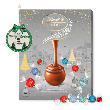 Assorted Lindt Chocolates Advent Calendar 2025 Luxury Silver 24 Days Chris