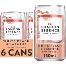 The London Essence Co White Peach Jasmine 150 ml Pack of 6