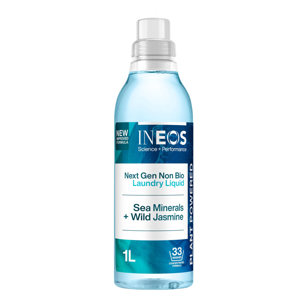 Ineos Nextgen Non Bio Laundry Washing Liquid Detergent 33 Washes 1L Plant P