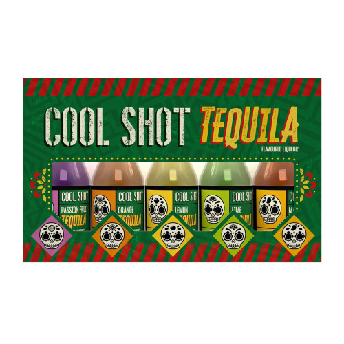 Cool Shot Tequila 5x20ml Passion Fruit Orange Lemon Lime Mango  Perfect for 1