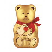 Lindt Teddy Milk Chocolate with Red Gift Tag – 100g – 2025 Christmas Gift w