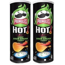 Pringles Hot Kickin Sour Cream Flavour 160g Pack of 2