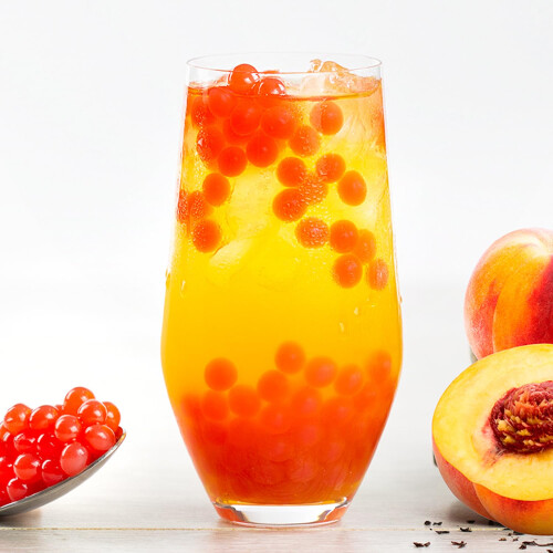 Summer Fruit Bubble Tea Kit  Fruit Boba Tea Set Includes Peach Syrup Strawb 2