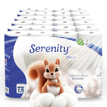 Serenity Soft Quilted Toilet Tissue 3‑Ply – Luxuriously Soft Gentle Strong