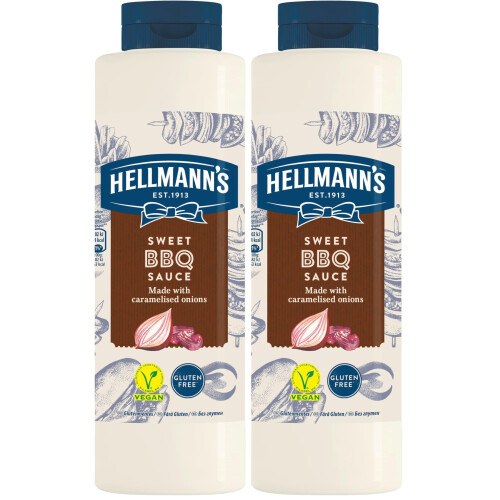 Hellmanns BBQ Sauce 850ml Pack of 2
