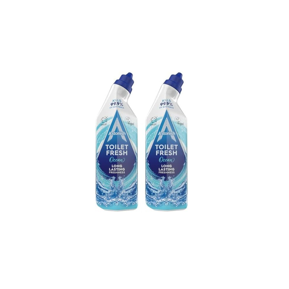 Astonish Ocean Toilet Fresh Gel Kills 999 Of Bacteria Limescale Prevention