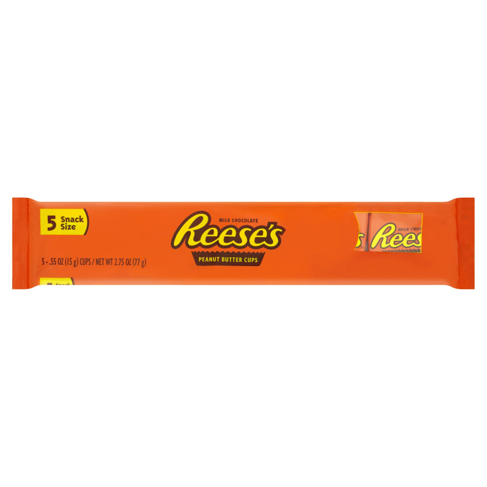 Hershey's Reeses Peanut Butter Cup American Candy Snack Size 5 Pack 77G