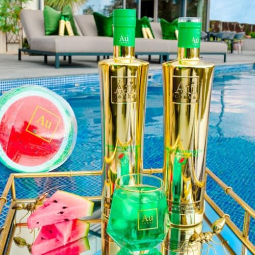 Au Vodka Green Watermelon 70cl 2
