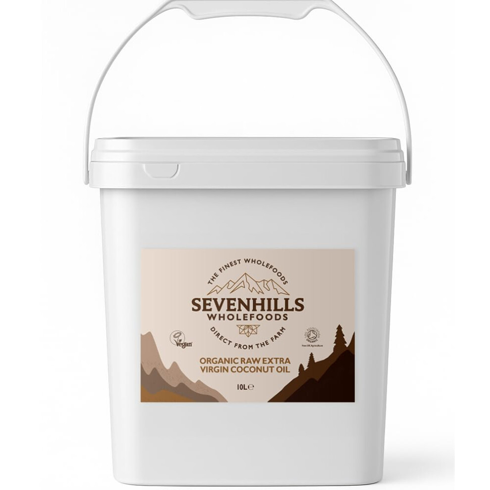 Sevenhills Wholefoods 10L Organic Extra Virgin Raw Coconut Oil Coldpressed