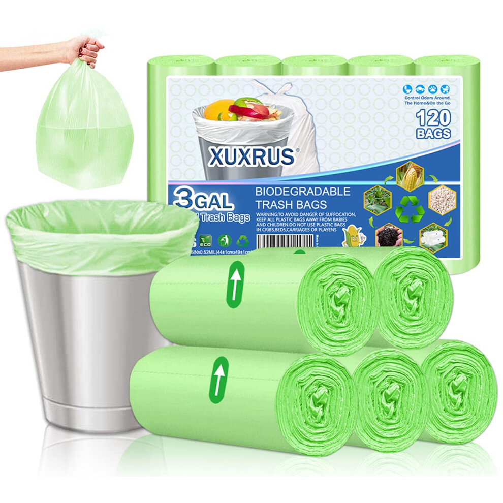 Xuxrus Bin Liners 10 Liter Trash Bags 3 Gallon Bathroom Garbage Bagssmall T