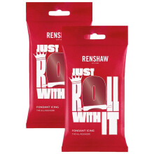 Renshaw Ruby Red Ready to Roll Icing 500g Multipack 2X 250g
