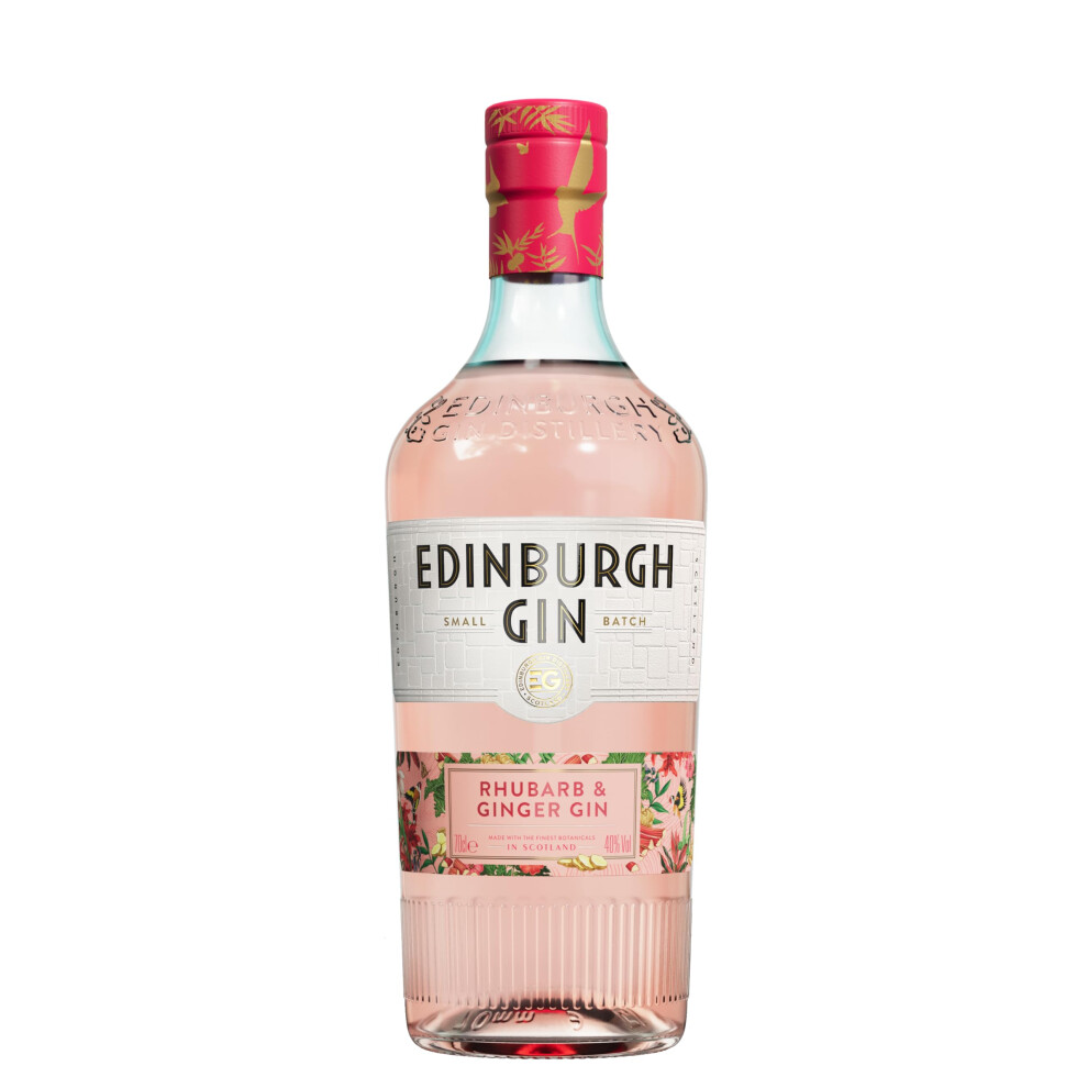 Edinburgh Gin Rhubarb Ginger Flavoured Gin 70Cl 40 Abv Gin Inspire Pink