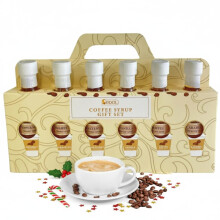 Luxury Coffee Syrup Gift Set – 6 Flavoured Coffee Syrups in Festive Gift Bo