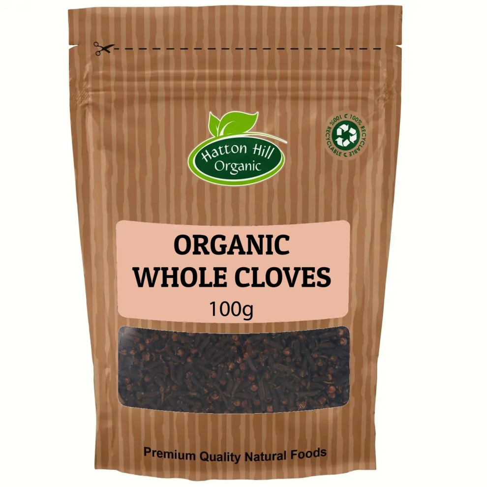 Organic Whole Cloves 100G By Hatton Hill Organic | Rich, Aromatic, And Versatile Spice For Sweet & Savoury Dishes 47782624