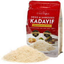 Eastanbul Dried and Chopped Kataifi Fillo Dough, Kurutulmus Kadayif Pastry Dough, Ingredient for Dubai Pistachio Popular Chocolate Bar, Shredded Phyl