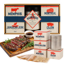 BBQ Spices Gift Set for Men Gifts  Barbeque Seasoning Gift Set of 4 BBQ Rub