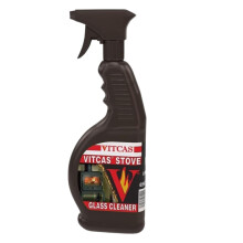 VITCAS 650 ML Stove Glass Cleaner – Fireplace BBQ  Log Burner – Wood Burner