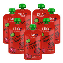 Ellas Kitchen Stage 1 from 4 Months Organic Apple and Strawberry 120 g  Pac