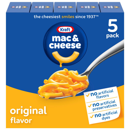 Kraft Mac & Cheese 7.25 Oz, 5 Ct