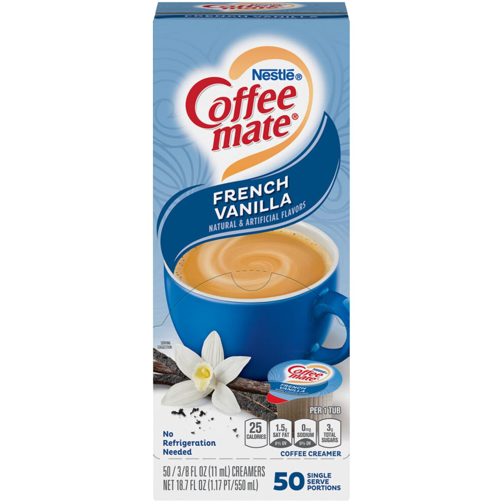 Coffee Mate Coffeemate French Vanilla Creamer 375Oz Pack Of 50