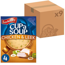 Batchelors Cup a Soup Chicken Leek Instant Soup Sachets 86 g Box Pack of 9