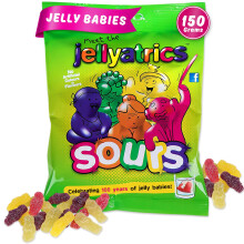 Jellyatrics Jelly Babies Sours 150g Bag of Sweets Meet the Jellyatrics an