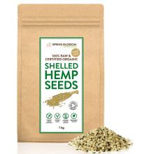 1KG Raw Organic ShelledHulled Hemp Seeds Hearts Healthy Vegan Snack Rich in