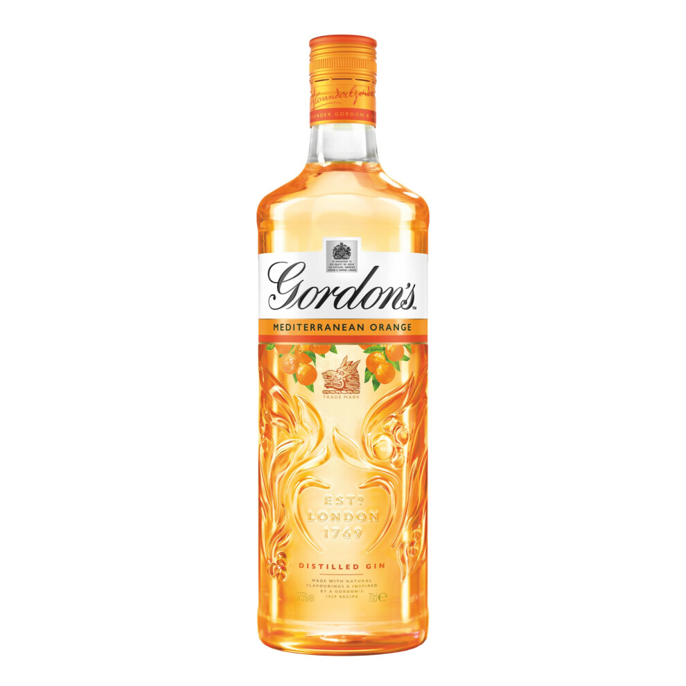 Gordon's Mediterranean 375 Vol 70Cl Distilled Flavoured Gin Refre Orange
