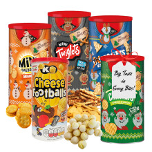 Crisps Multipack Cheese Snacks Tubes  Bulk Buy of 5 Original Cheddars Baked
